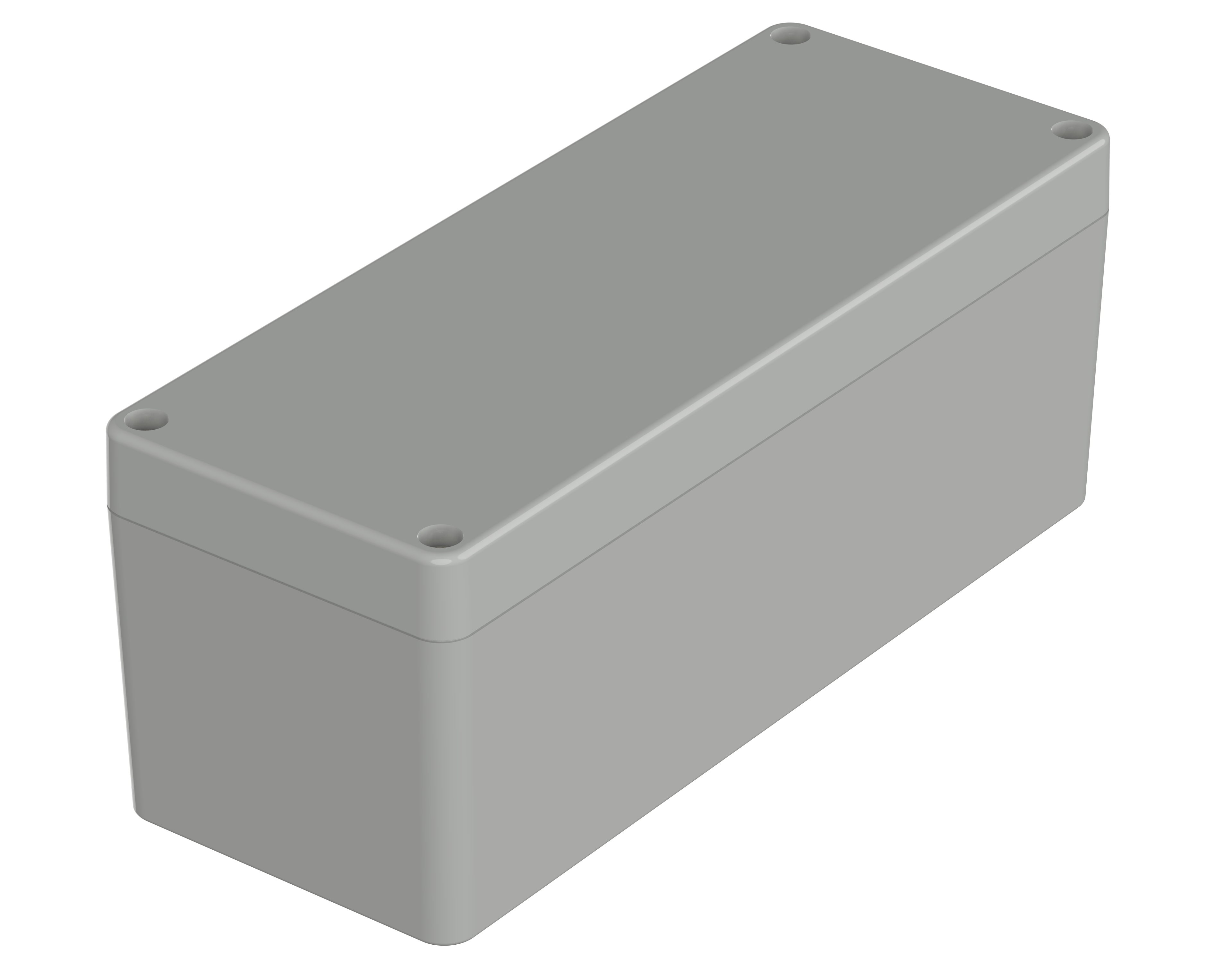 Bopla Euromas X Series Light Grey ABS Enclosure, IP66, IP68, IK07, Light Grey Lid, 191.8 x 75.1 x 75.3mm