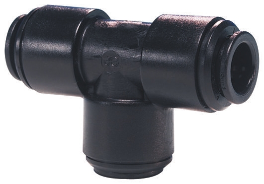 John Guest PM Series Tee Tube-to-Tube Adaptor Push In 5 mm, Push In 5 mm to Push In 5 mm, Tube-to-Tube Connection Style