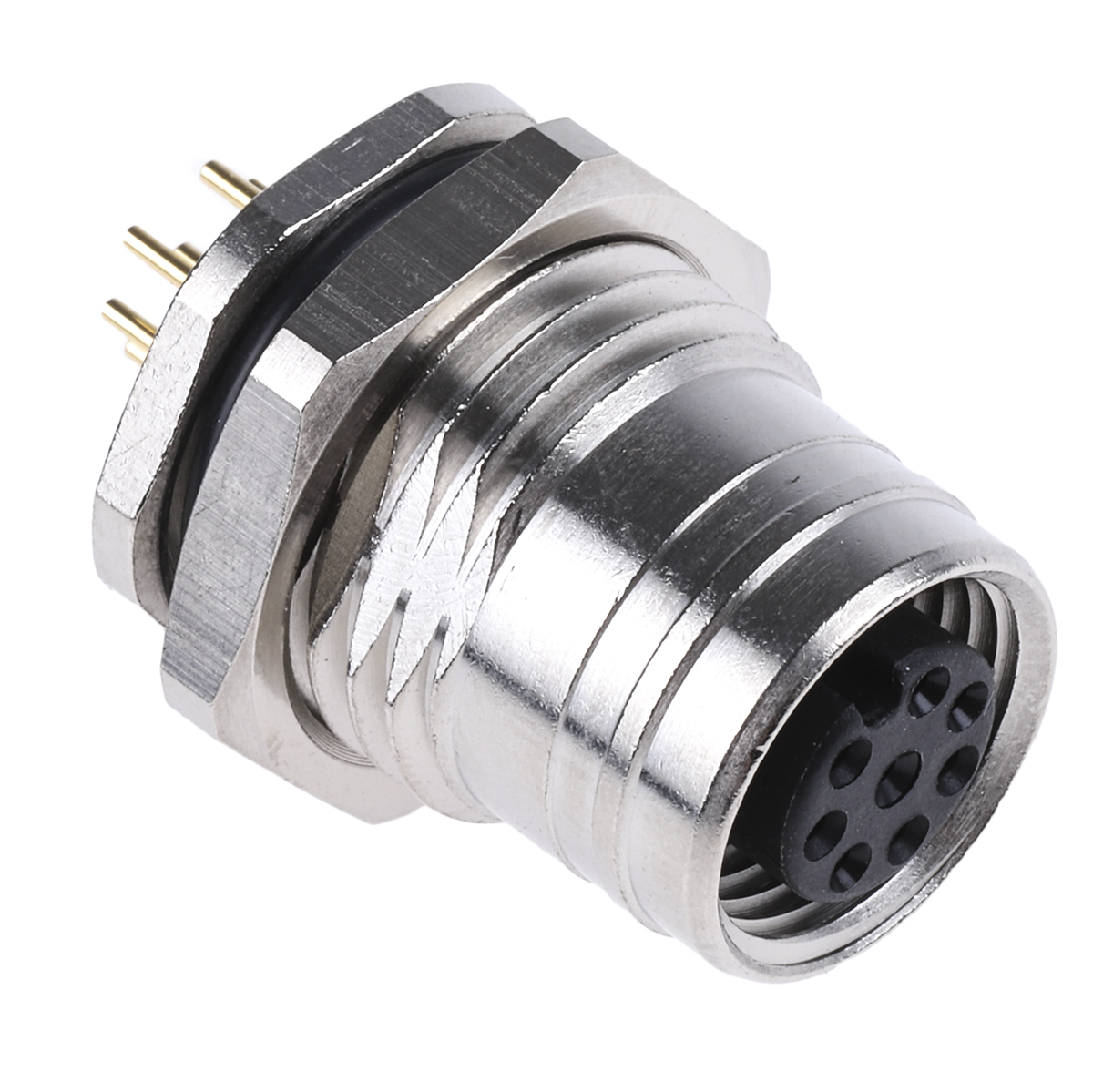 Brad from Molex Circular Connector, 8 Contacts, PCB, M12 Connector, Socket, Female, IP69K, Ultra-Lock Series