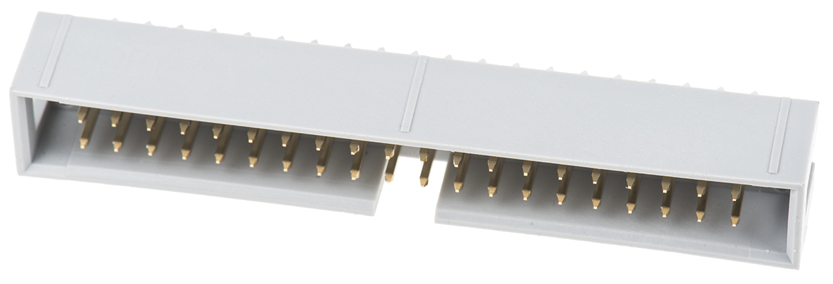 ASSMANN WSW AWHW Series Straight Through Hole PCB Header, 40 Contact(s), 2.54 mm Pitch, 2 Row, Shrouded