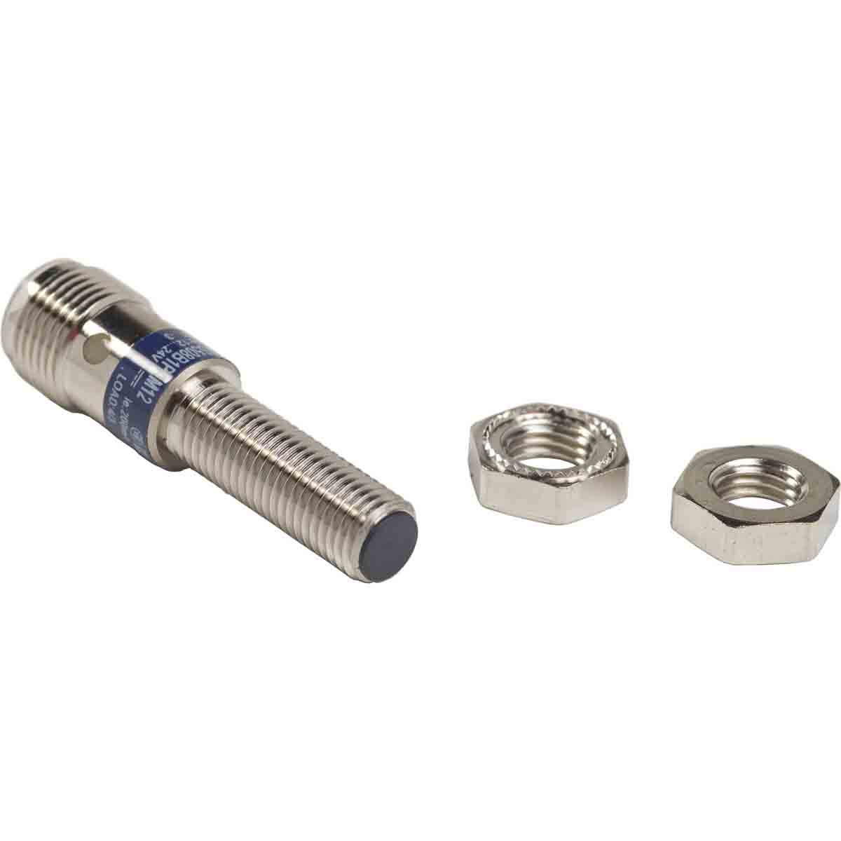 Telemecanique Sensors Inductive Threaded Barrel Proximity Sensor, M8, 1.5 mm Detection, PNP NO, 10 → 36 V dc, 12