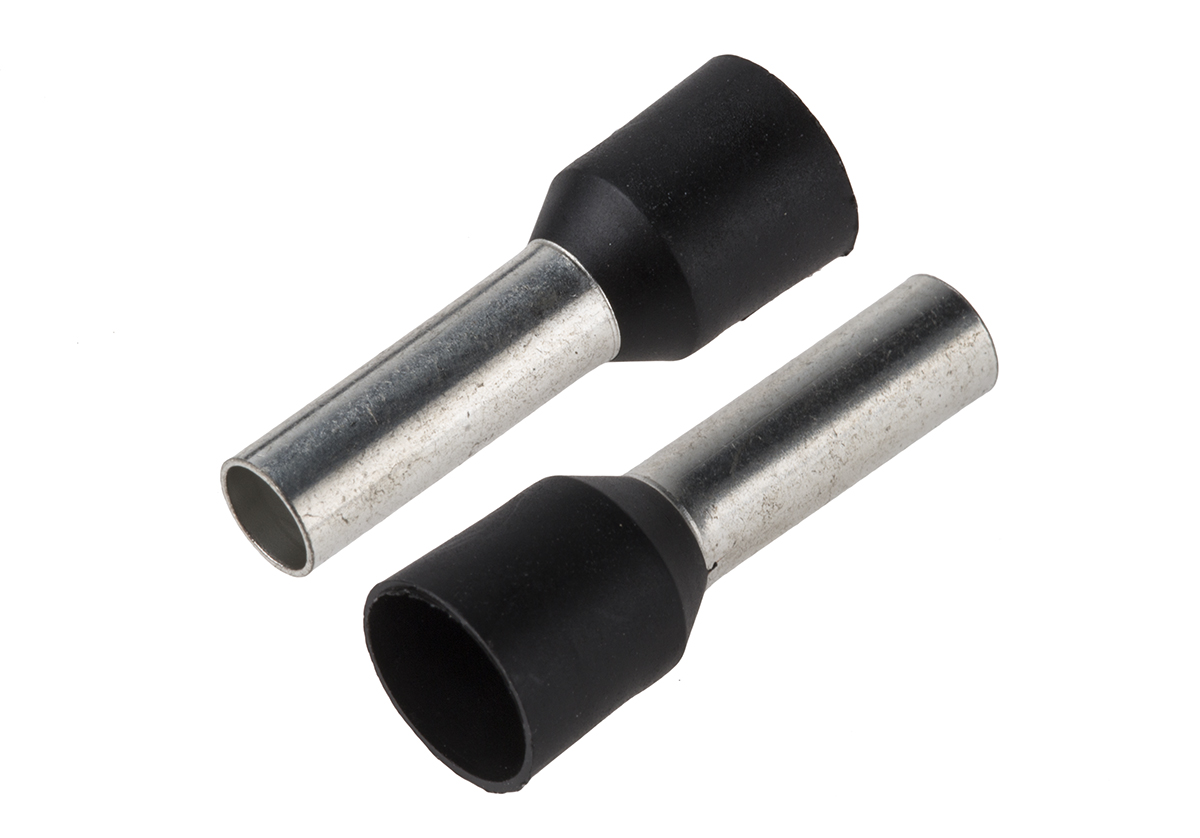 JST, GWE Insulated Crimp Bootlace Ferrule, 12mm Pin Length, 5.8mm Pin Diameter, 16mm² Wire Size, Green