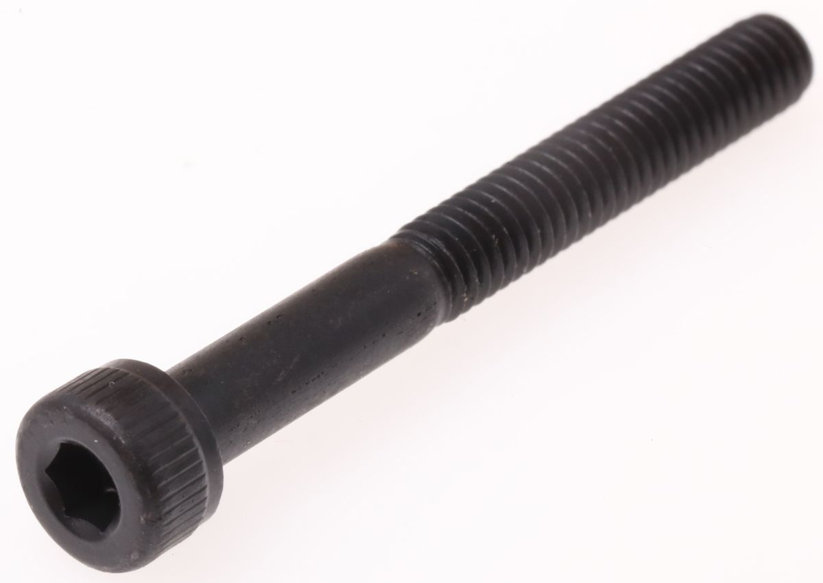 RS PRO Black, Self-Colour Steel Hex Socket Cap Screw, DIN 912, M4 x 35mm