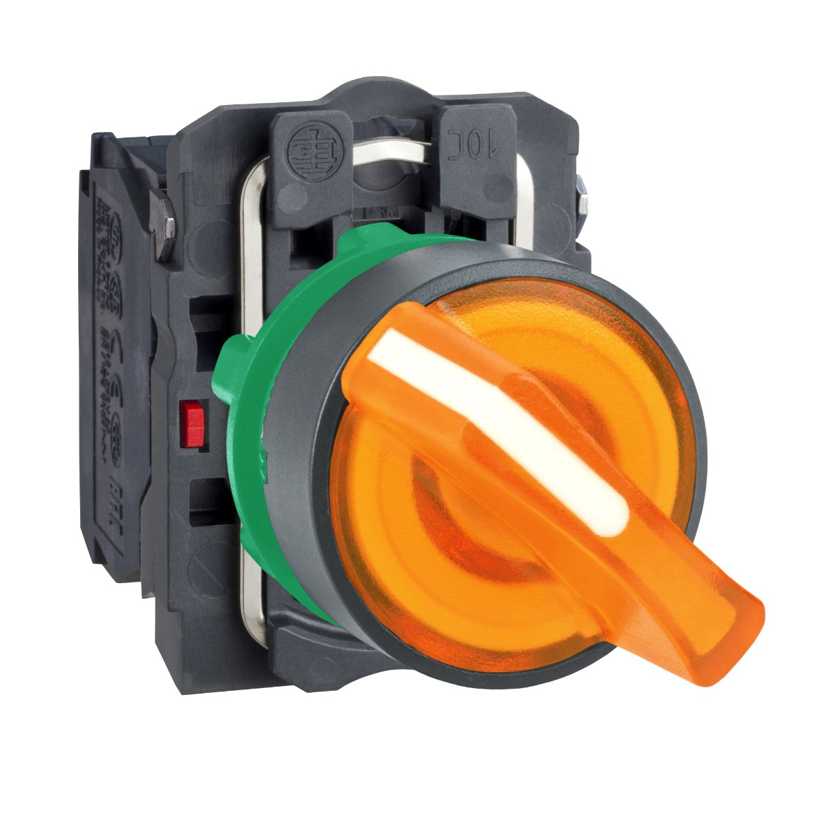Schneider Electric Knob Selector Switch - (SPDT) 22mm Cutout Diameter, Illuminated 2 Positions