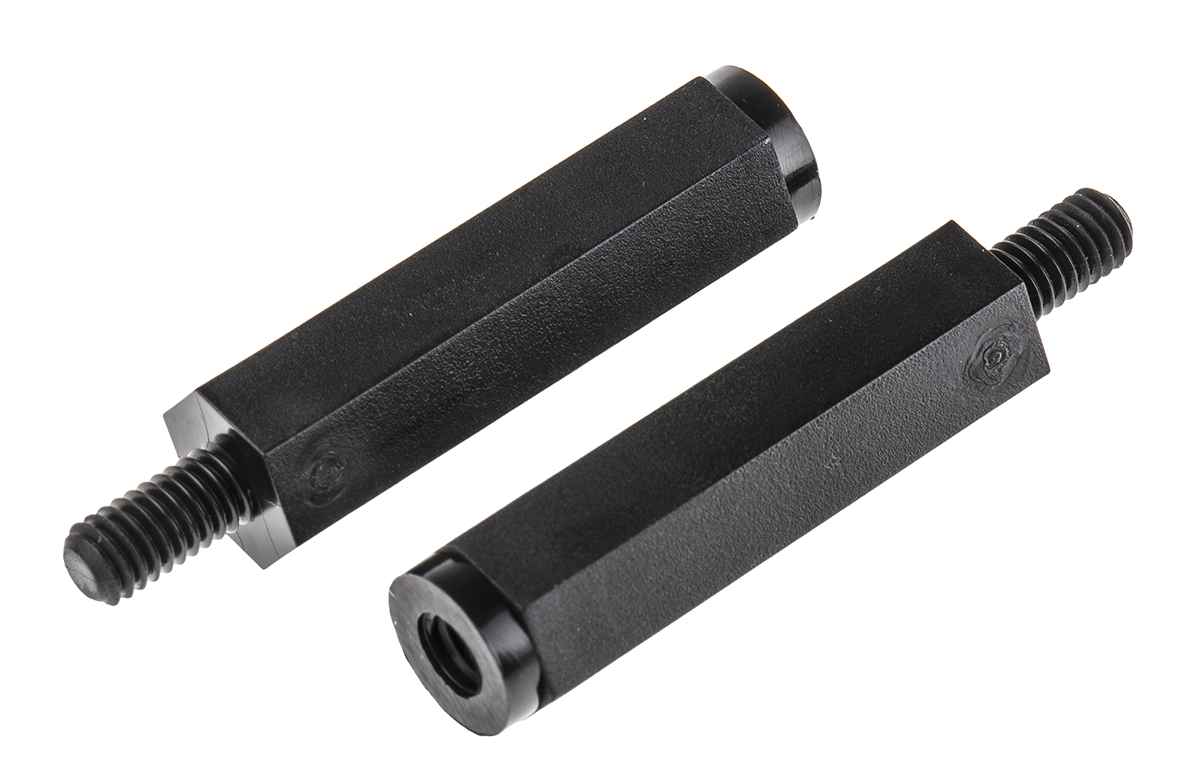Essentra Standoff, M4 Thread, 30mm Body, Nylon, Male/Female