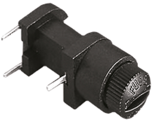 Bulgin 6.3A PCB Mount Fuse Holder for 5 x 20mm Fuse, 1P, 250V ac