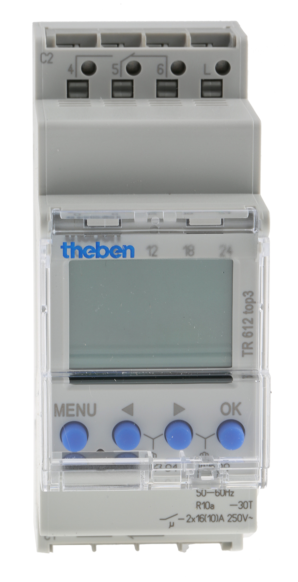 Theben Digital DIN Rail Time Switch 230 V ac, 2-Channel