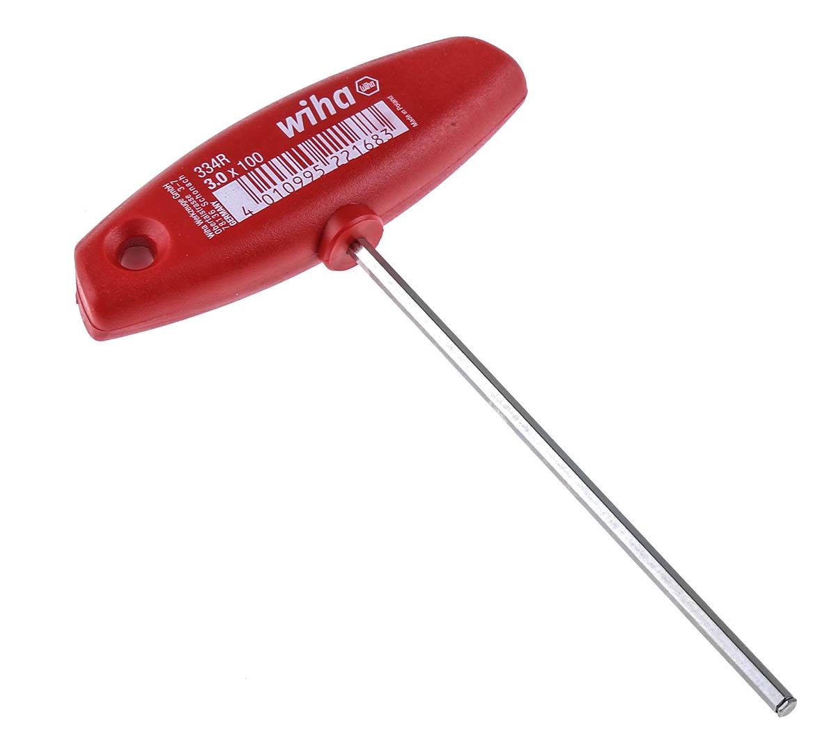 Wiha T Shape Metric Hex Key, 3mm