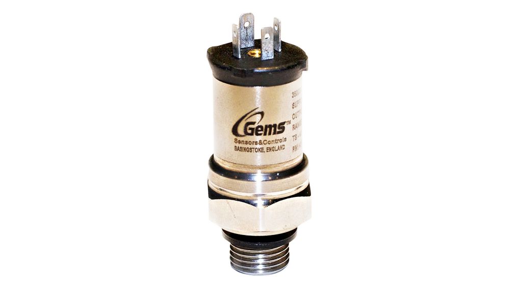 Gems Sensors 3500 Series Pressure Transmitter, 0mbar Min, 350mbar Max, Voltage Output, Gauge Reading