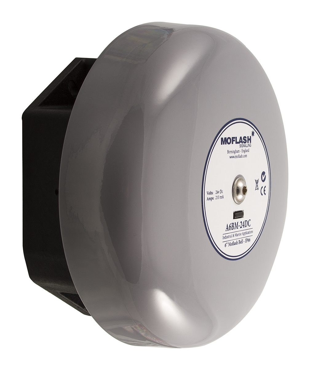 Moflash A6BM Series Surface Mount Siren, 24 V dc, 106dB at 1 m, IP66, DC, Single-Tone