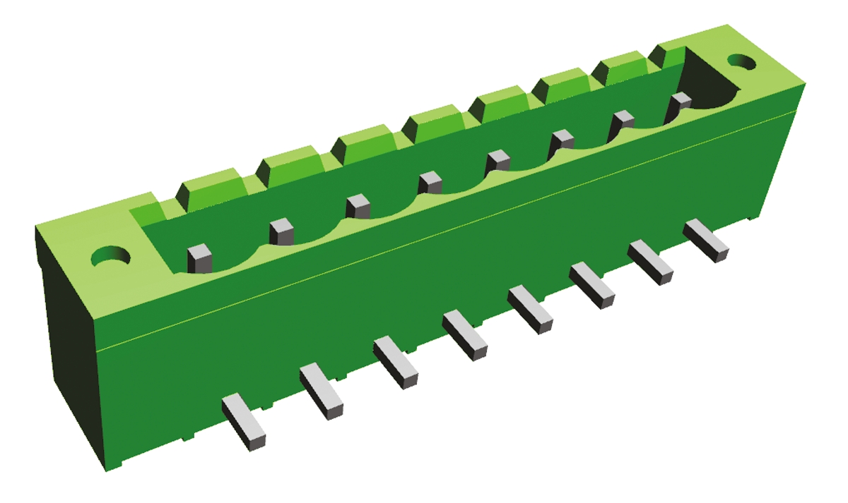 TE Connectivity, 5.08mm Pitch, Buchanan, 8 Way, , Pluggable Terminal Block, Header, Panel Mount, Solder Termination,