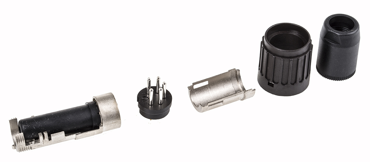 Amphenol Industrial, C 091 B 5 Pole M16 Din Plug, 5A, 300 V ac, Male, Cable Mount