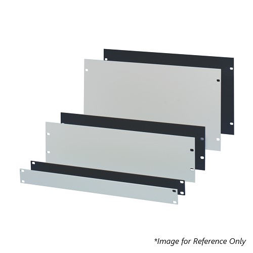 nVent SCHROFF RAL 7021 Black Grey Front Panel, 3U, 84HP