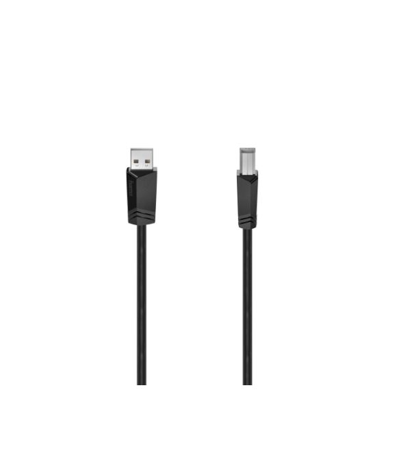 Hama USB 2.0, Male USB A to Male USB B, 480Mbps, 1.5m