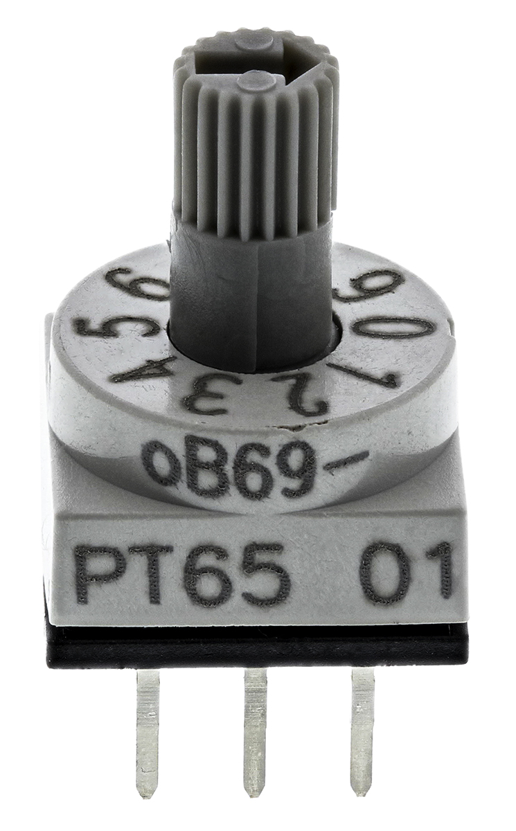 Hartmann 10 Way Through Hole DIP Switch, Spindle Actuator