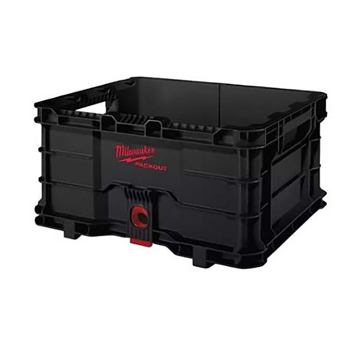 Milwaukee Black Plastic Large Storage Box, 450mm x 250mm x 390mm