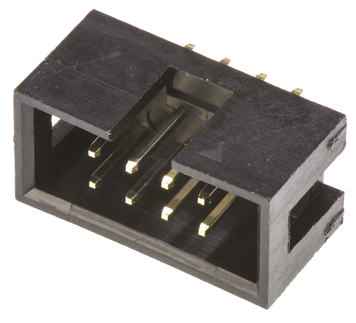 Amphenol Communications Solutions T821 Series Straight Through Hole PCB Header, 8 Contact(s), 2.54 mm Pitch, 2 Row,