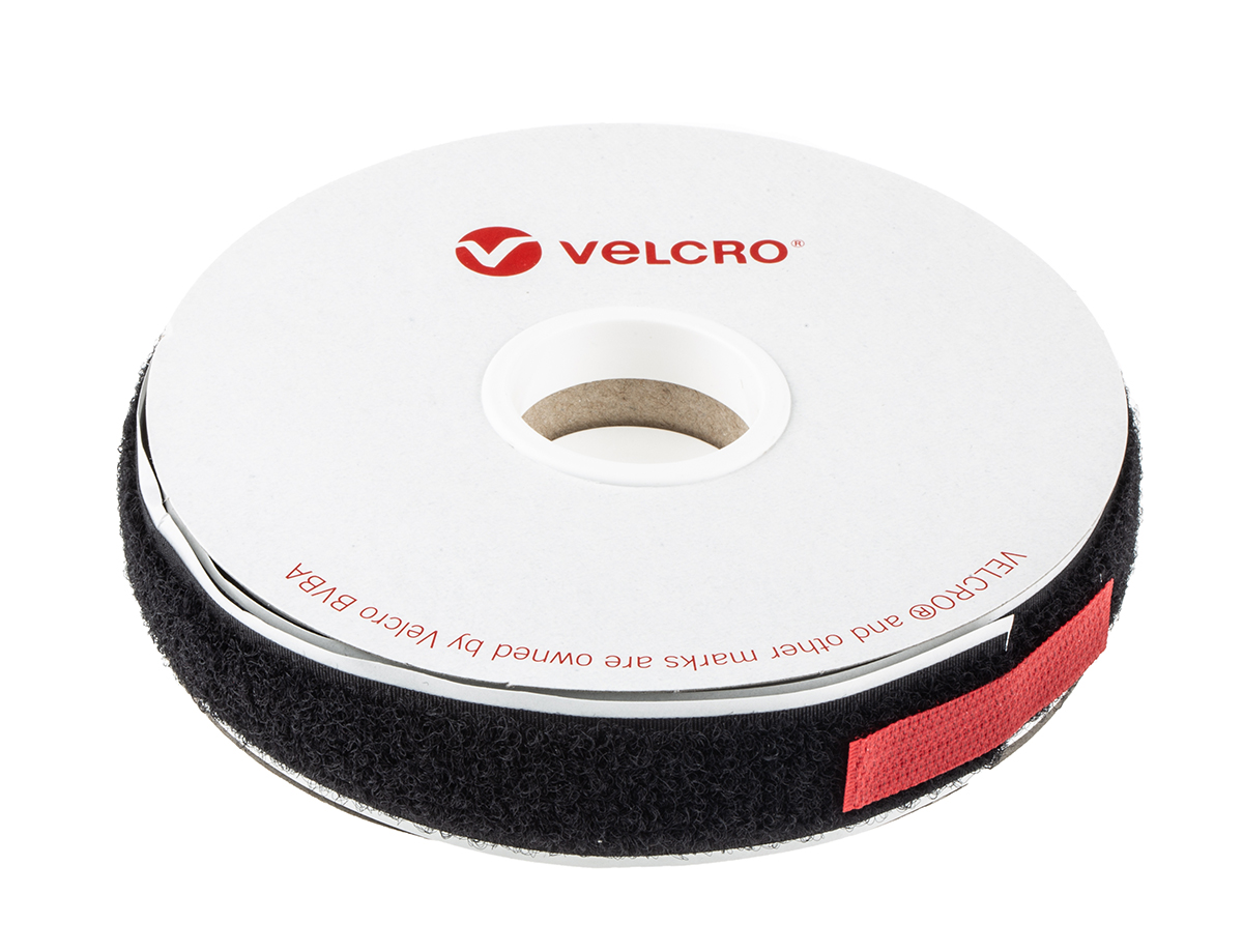 Velcro Black Loop Tape, 20mm x 5m
