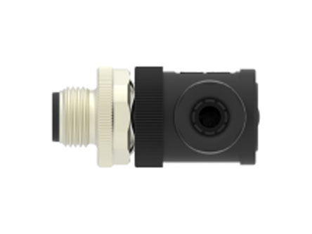 TE Connectivity Circular Connector, 4 Contacts, Cable, M12 Connector, Plug, Male, IP67, T411 Series