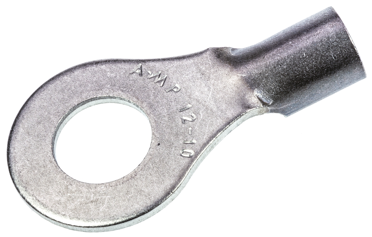 TE Connectivity, STRATO-THERM Uninsulated Ring Terminal, M6 Stud Size, 2.6mm² to 6.6mm² Wire Size