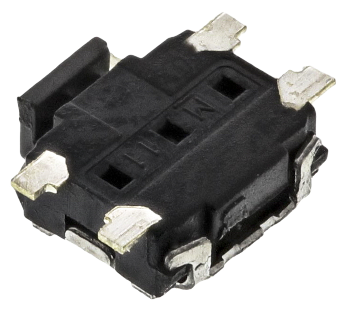 Panasonic Black Push Plate Tactile Switch, SPST 50 mA @ 12 V dc 1.35mm