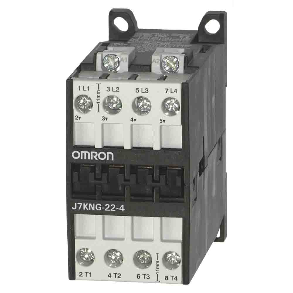 Omron J7KN Series Contactor, 24 V Coil, 4-Pole, 22 A, 2.2 kW