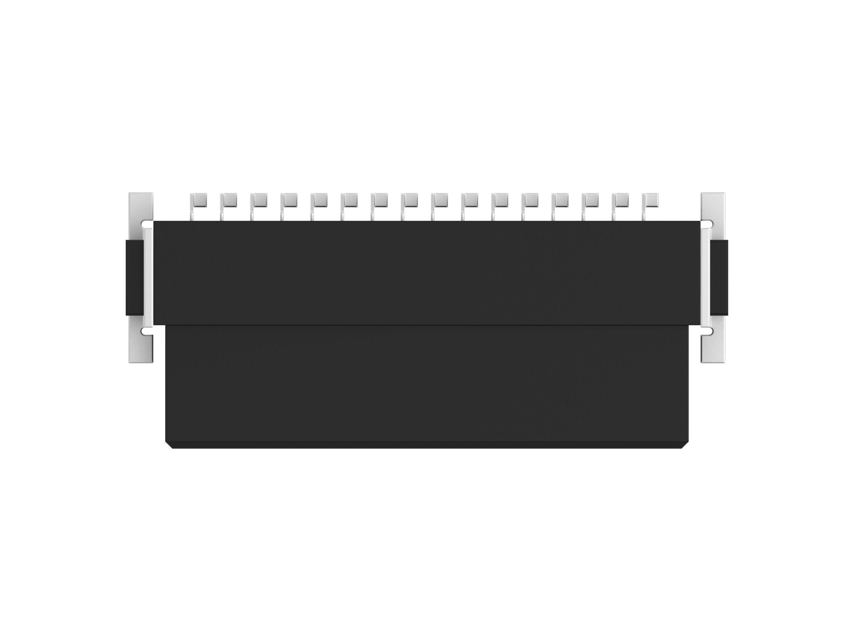 ERNI 354080 Series Vertical Surface PCB Header, 32 Contact(s), 1.27 mm Pitch, 2 Row, Shrouded