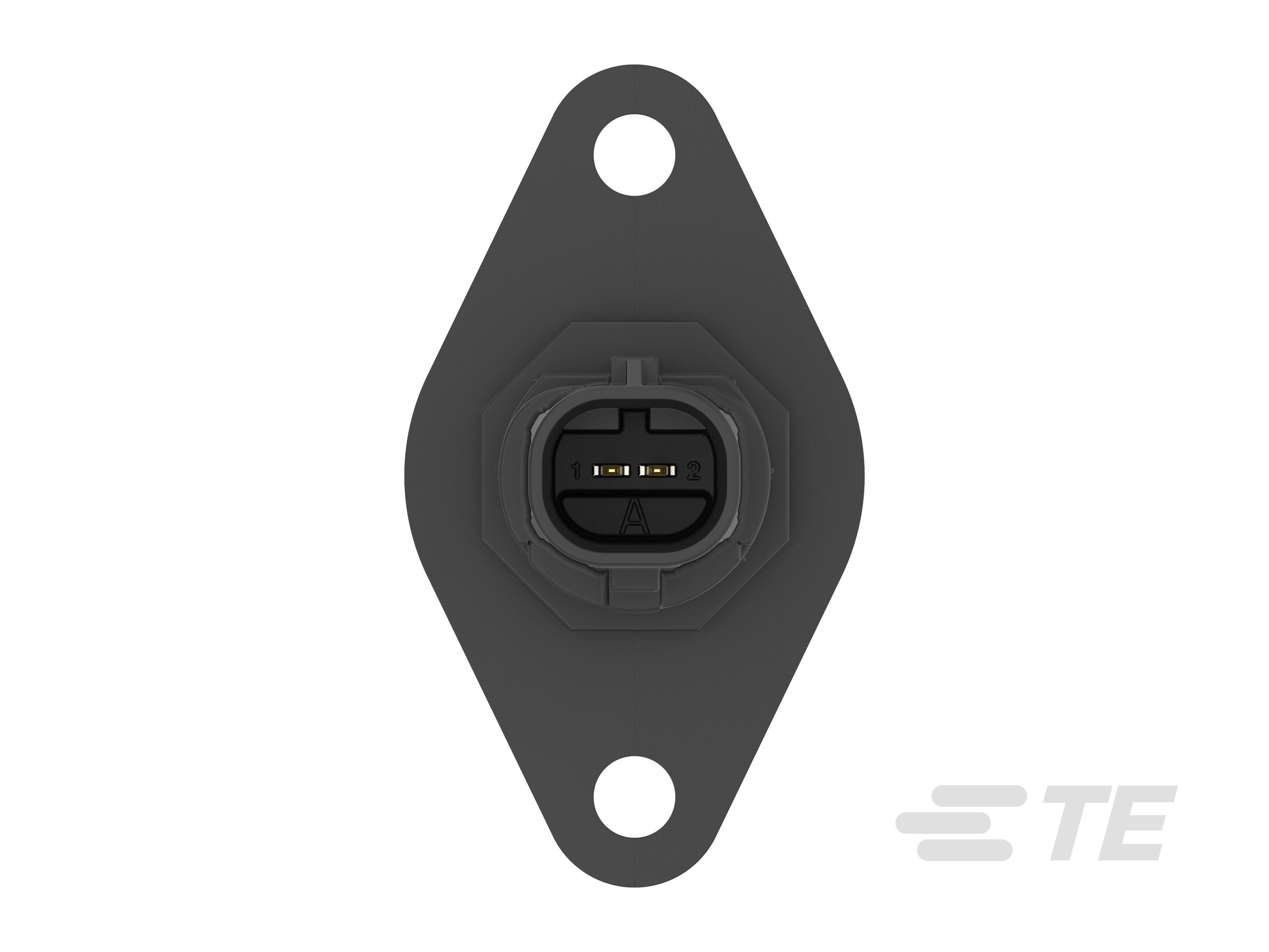 TE Connectivity, 2325103 Header Socket Black Board Mount 2 Way, Solder, Through Hole Termination 2325103-7