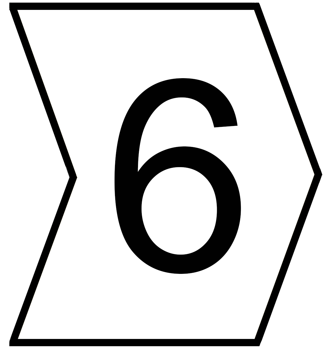 HellermannTyton Helagrip Slide On Cable Markers, Black on White, Pre-printed "6", 2 → 5mm Cable, 901-10576