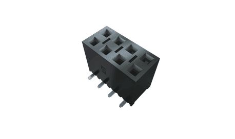 Samtec SSM Series Vertical Surface Mount PCB Socket, 4-Contact, 2-Row, 2.54mm Pitch, SMT Termination