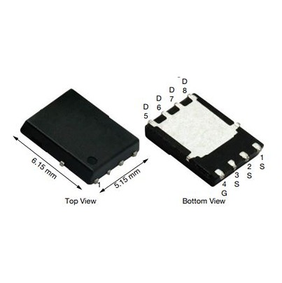 Vishay SIR4406DP Type N-Channel Single MOSFETs, 78 A, 40 V Enhancement, 8-Pin PowerPAK