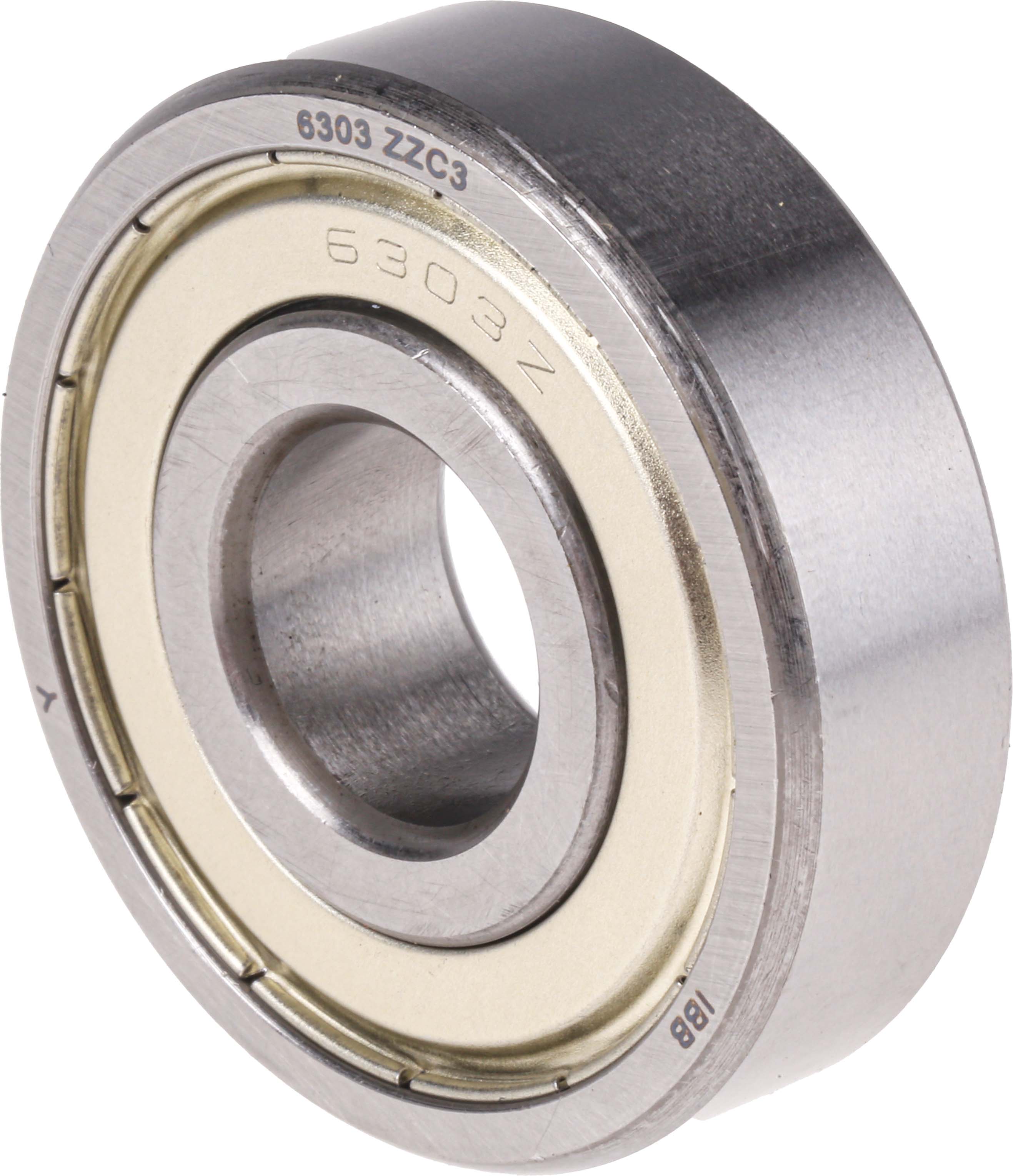 RS PRO 6303-2Z/C3 1 Row Ball Bearing - 17 mm ID, 47 mm OD