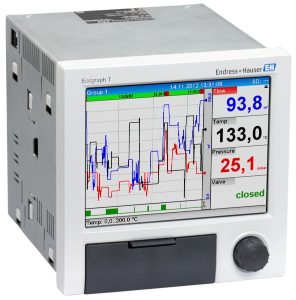 Endress+Hauser RSG35-C1A, 8 analog, 6 digital Input Channels, 6 Output Channels, Graphical Graphic Recorder Measures