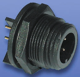 Bulgin Circular Connector, 3 Contacts, Surface, Miniature Connector, Socket, Male, IP68, Buccaneer 400 Series