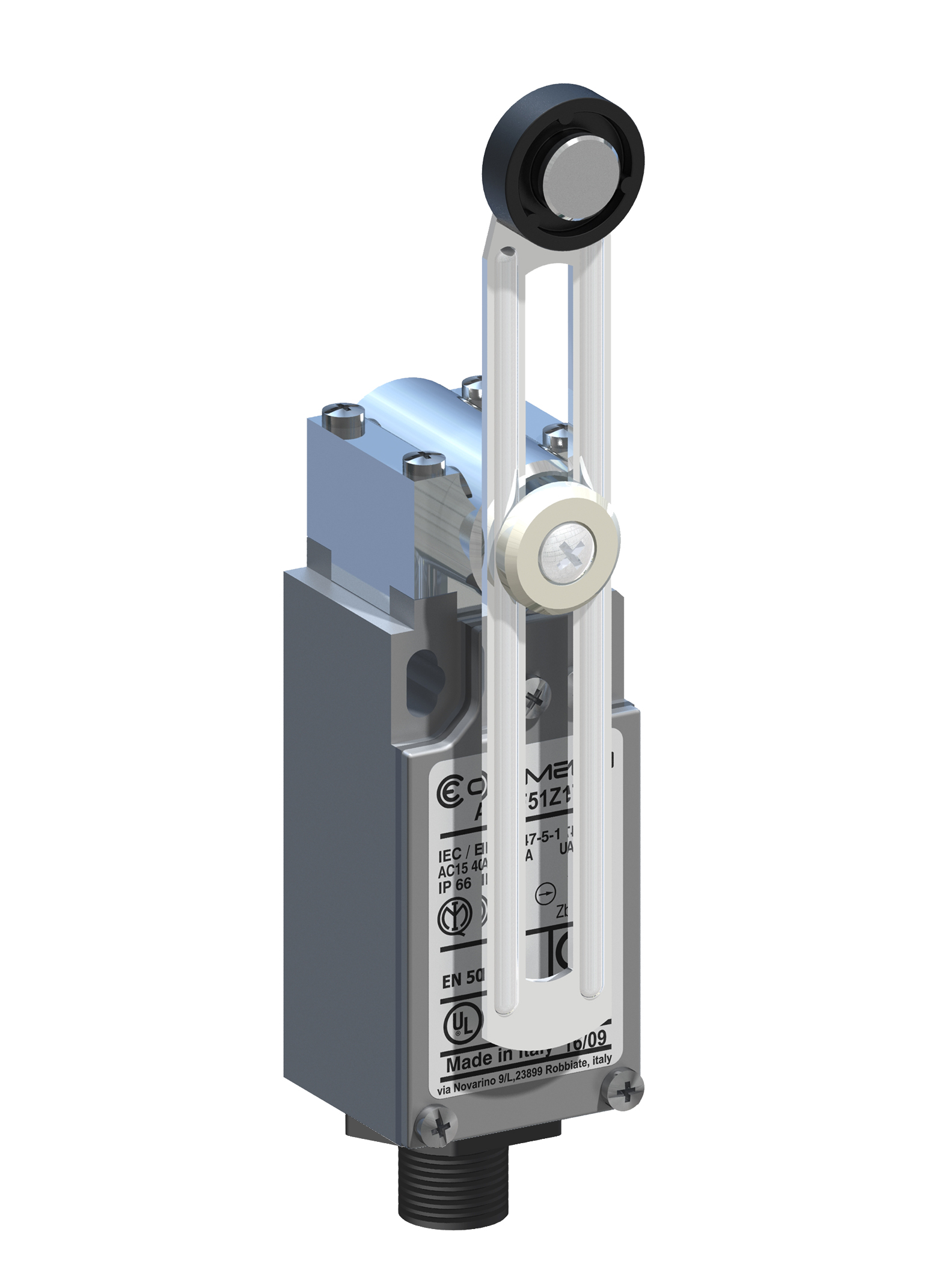 RS PRO Roller Lever Limit Switch, NO/NC, IP66, DPST, Metal Housing, 400V ac Max, 10A Max