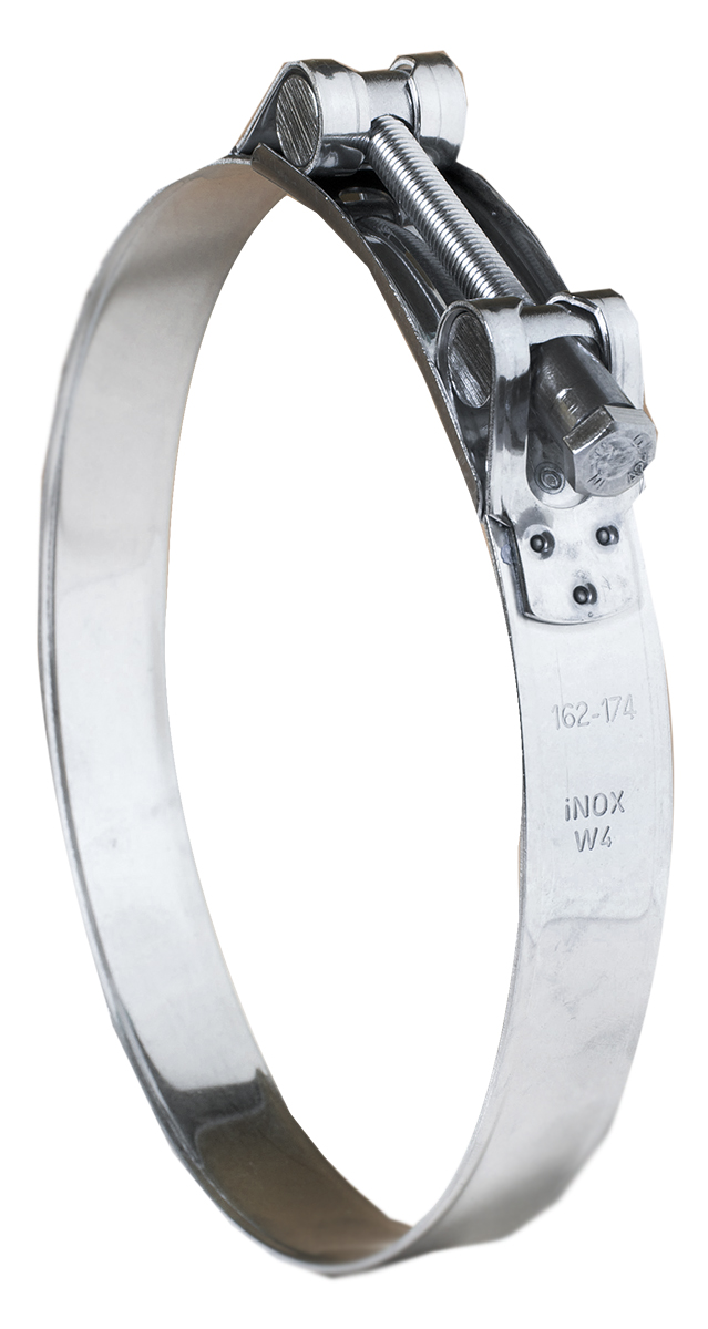 Jubilee Stainless Steel Bolt Head Bolt Drive, 25mm Band Width, 162 → 174mm ID