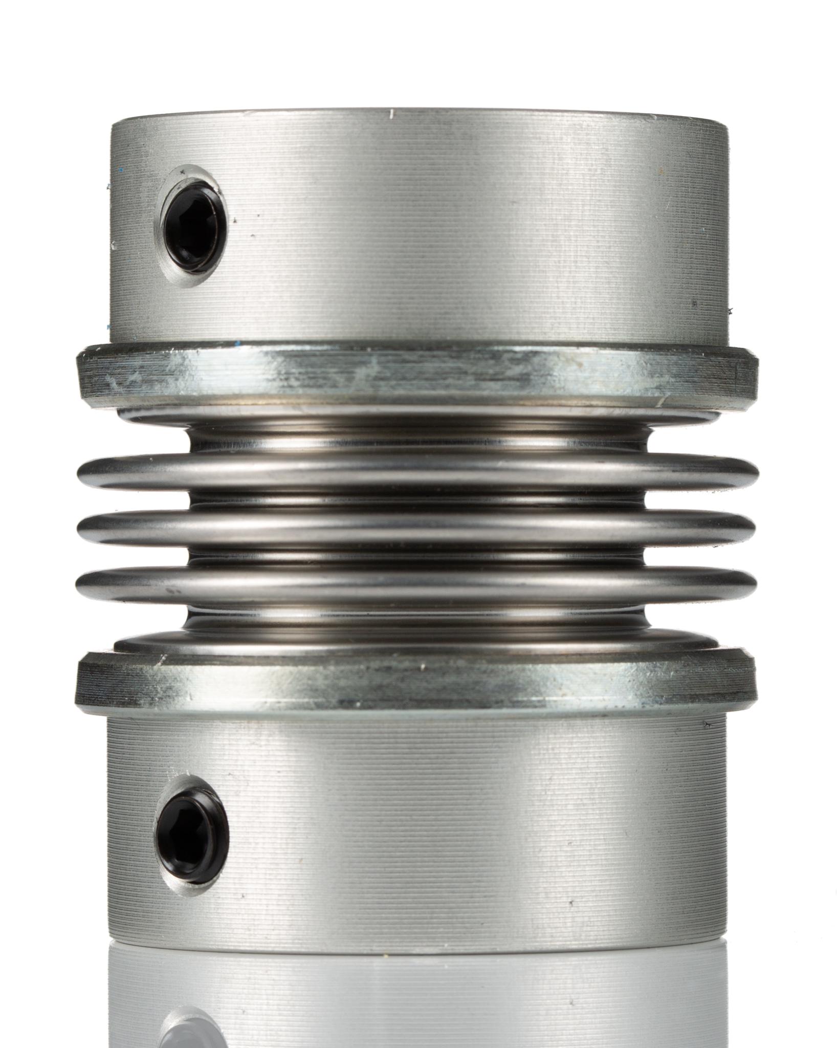 Huco Bellows Coupling, 41mm Outside Diameter, 16mm Bore, 49.7mm Length Coupler