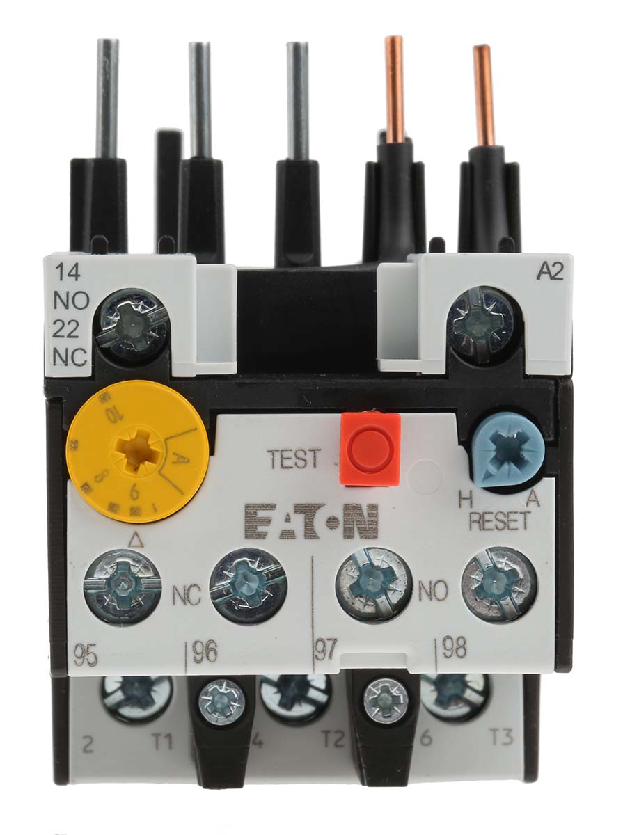 Eaton Overload Relay 1NO + 1NC, 6 → 10 A F.L.C, 10 A Contact Rating, 6 W, 500 Vac