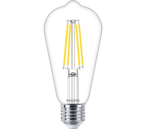 Philips Classic E27 LED GLS Bulb 5.9 W(60W), 2700K, Warm White, ST64 shape