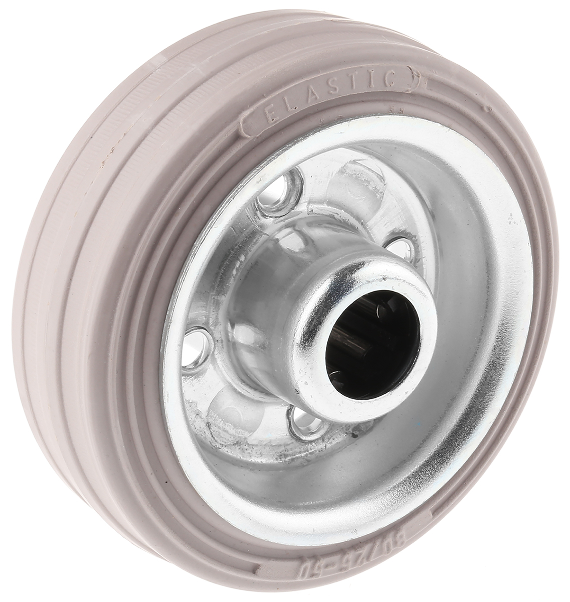 LAG Black, Grey Rubber Non-Marking, Quiet Operation, Shock Absorbing Trolley Wheel, 60kg