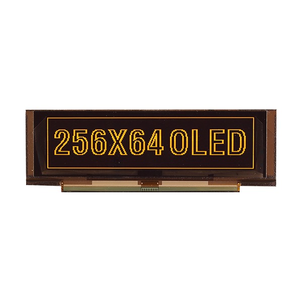Midas Yellow Passive matrix OLED Display 256 x 64pixels COT Parallel, SPI Interface