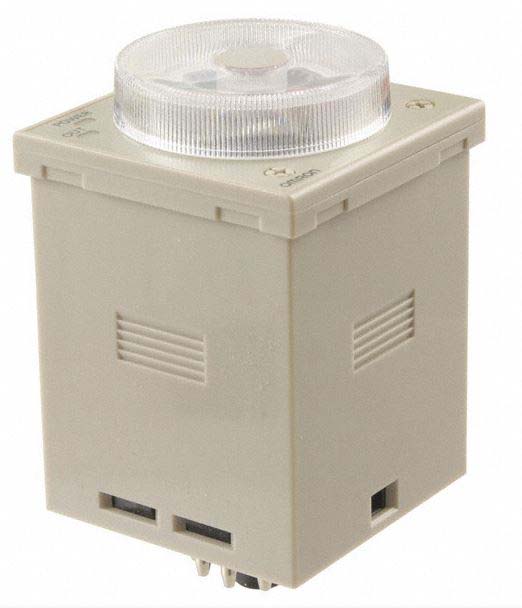 Omron H3CR Series Panel Mount Timer Relay, 100 → 240V, 0.1 → 2.4s, DPDT