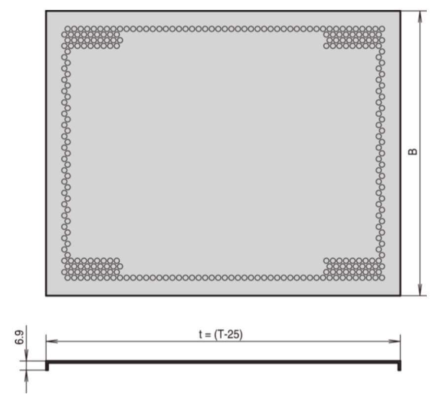nVent SCHROFF Cover Plate, 3U, 355mm