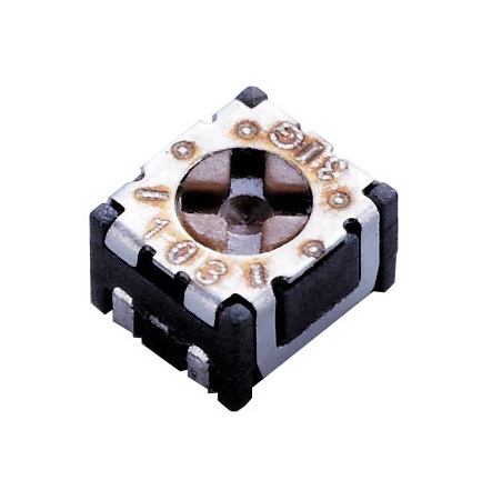 SMD Trimmer Potentiometer 0.1W Top Adjust Nidec Components