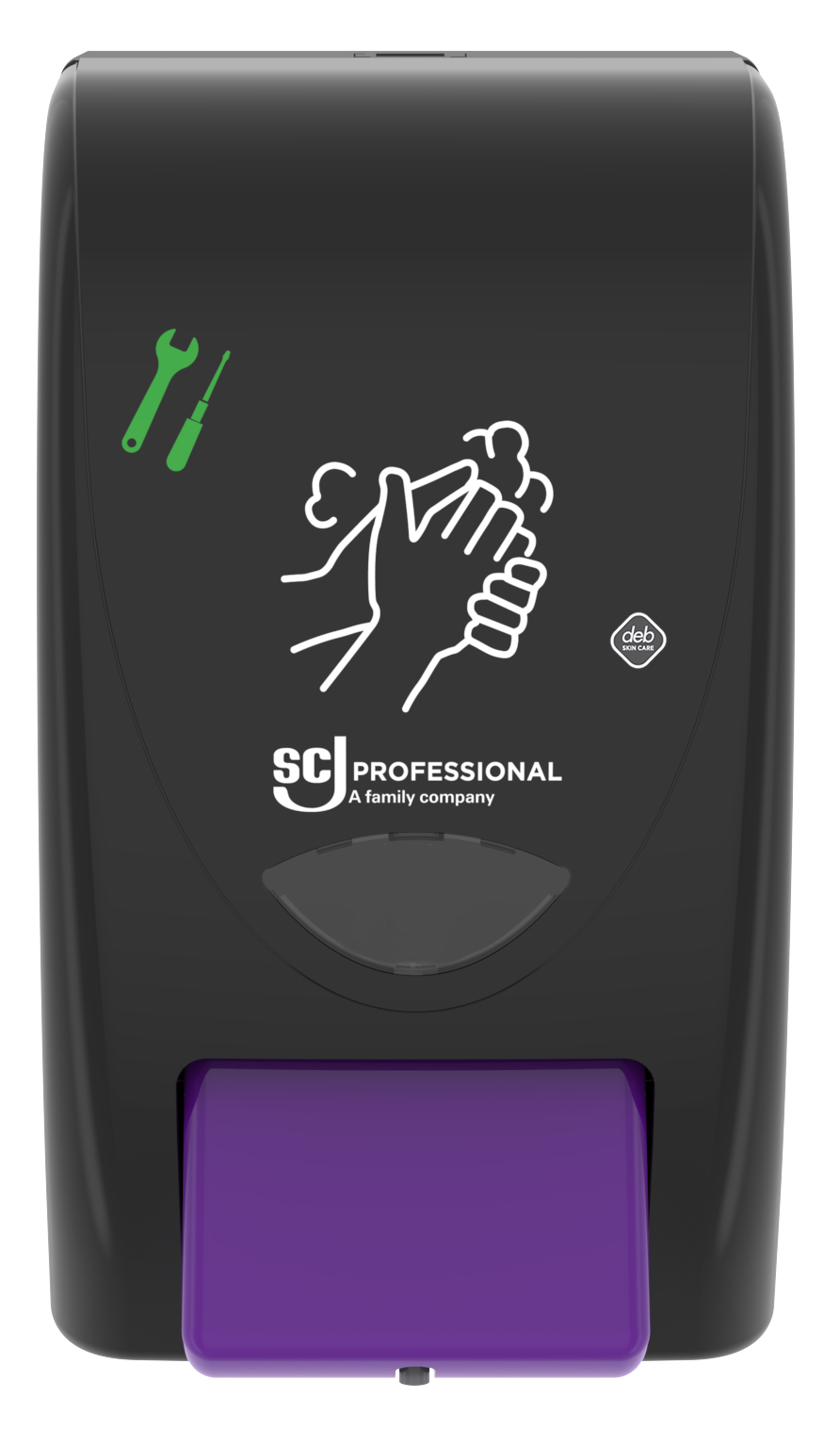 SCJ Professional 2L Wall Mounted Soap Dispenser for DEB Lime Wash, DEB Power Wash, DEB Sunflower Wash, DEB Suprega Plus