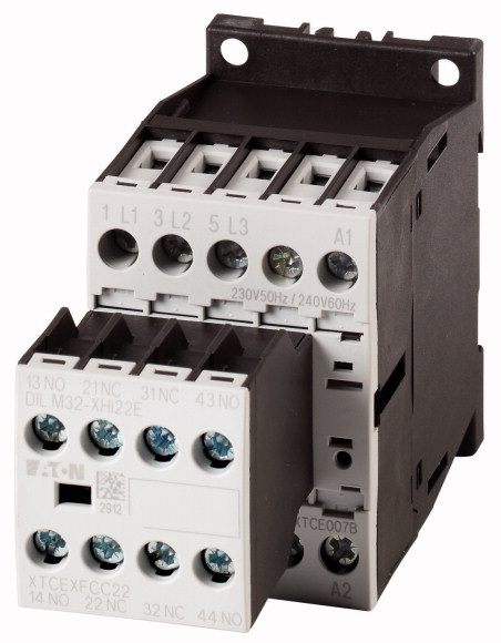 Eaton DILM Contactor, 24 V Coil, 3-Pole, 6.5 kW