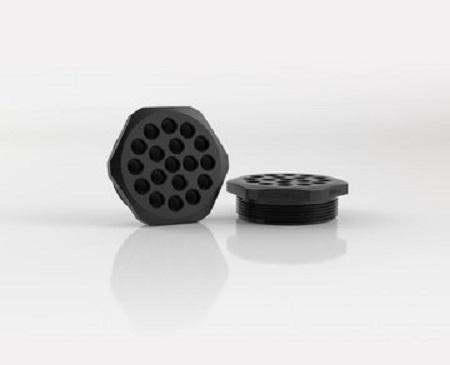 Lapp SKINTOP Series Black Polycarbonate Cable Gland, M50 Thread, 2mm min., 6mm max., IP66, IP67, IP68