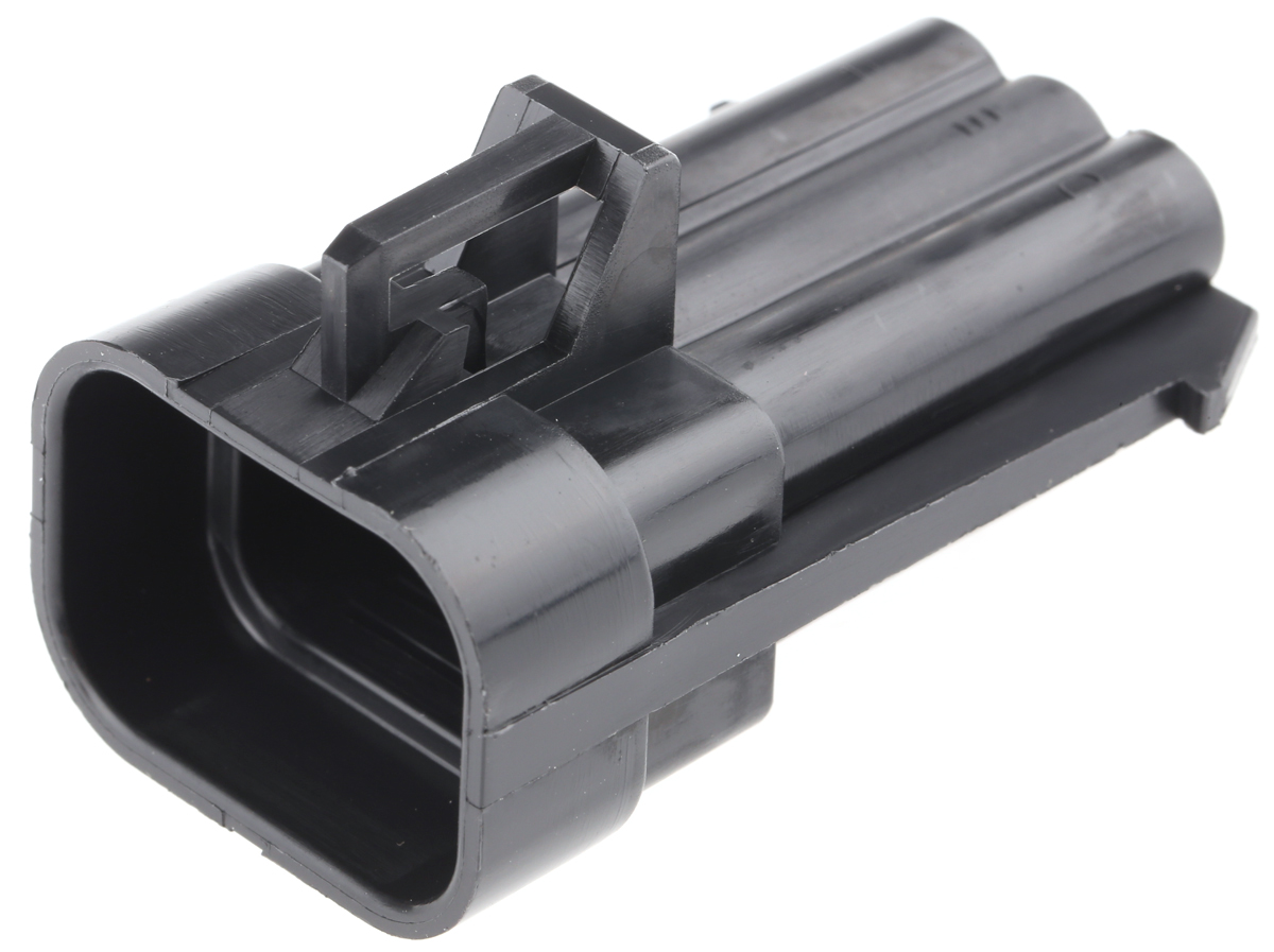 Delphi, Metri-Pack 150 Automotive Connector Plug Black Cable Mount 6 Way, Crimp Termination 12124107