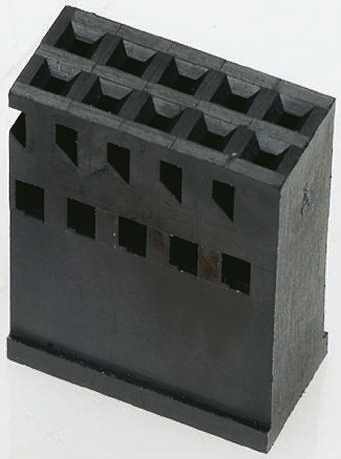 TE Connectivity, AMPMODU Female Connector Housing, 2.54mm Pitch, 8 Way, 2 Row
