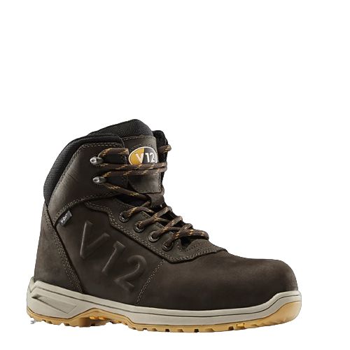 V12 Footwear LYNX IGS Brown Composite Toe Capped Unisex Safety Boots, UK 11, EU 44
